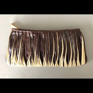 Elaine Turner Clutch Brown/Cream